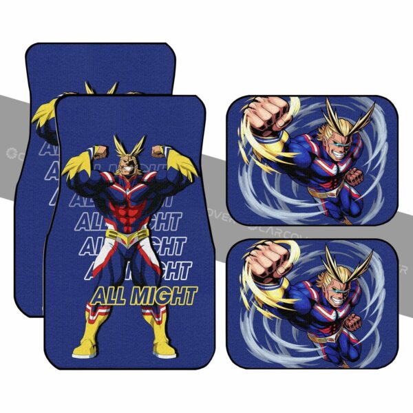 BNHA All Might Car Floor Mats Custom Anime My Hero Academia Car Accessories