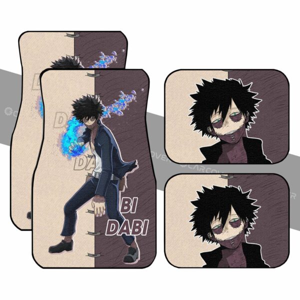 BNHA Dabi Car Floor Mats Custom Anime My Hero Academia Car Accessories