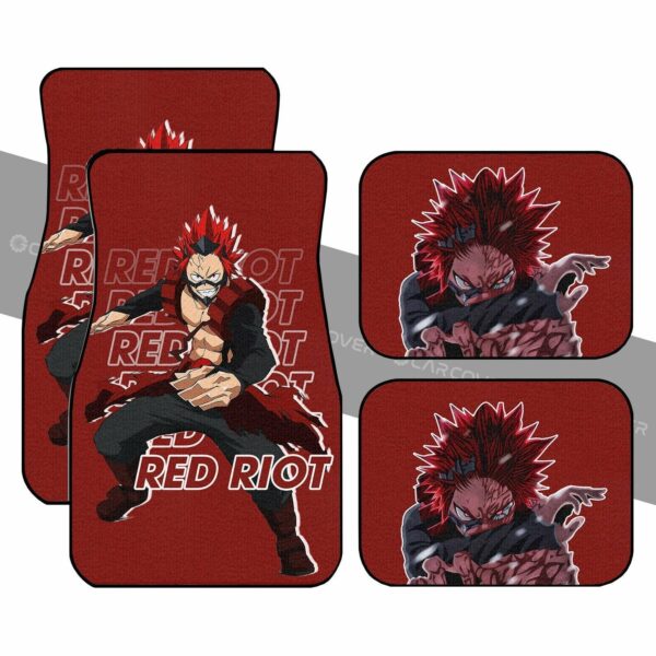 BNHA Eijirou Red Riot Car Floor Mats Custom Anime My Hero Academia Car Accessories