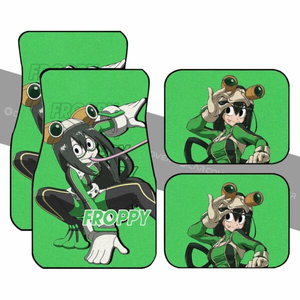 BNHA Froppy Car Floor Mats Custom Anime My Hero Academia Car Accessories