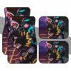 BNHA Three Musketeers Car Floor Mats My Hero Academia Anime Car Interior Accessories