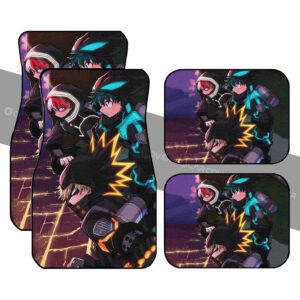 BNHA Three Musketeers Car Floor Mats My Hero Academia Anime Car Interior Accessories