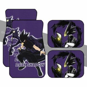 BNHA Tokoyami Car Floor Mats Custom Anime My Hero Academia Car Accessories