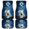 Baby Elephant Flying with Balloons n Night Sky Car Floor Mats 191018