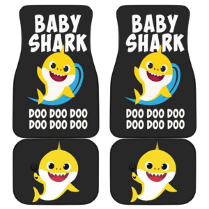 Baby Shark Doo Doo Doo in black theme Car Floor Mats 191018