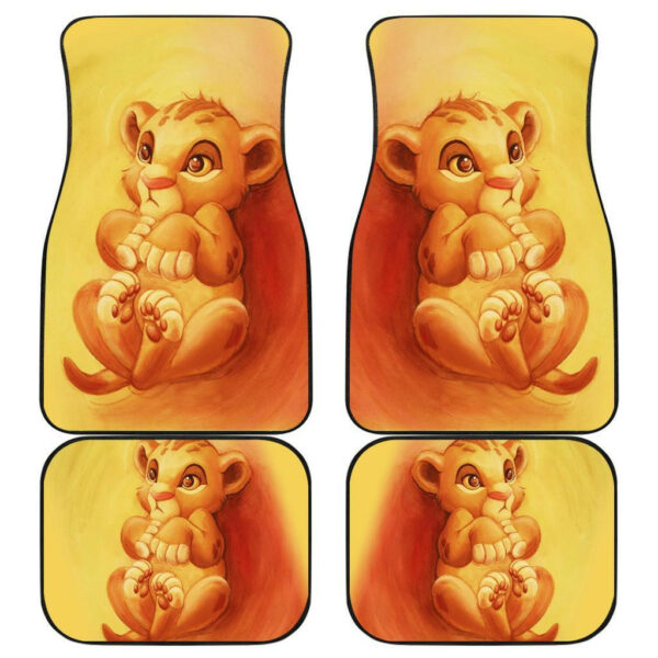 Baby Simba Cutest Lion King Car Floor Mats 191018