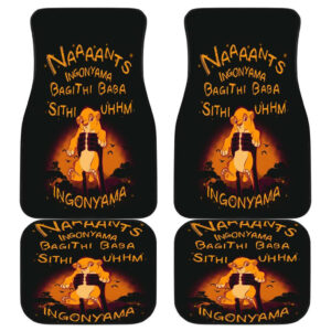 Baby Simba Lion King in black theme Car Floor Mats 191018