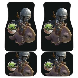 Baby Yoda And Mando Car Floor Mats The Mandalorian H0118