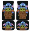 Baby Yoda And Stitch Cute Car Floor Mats Disney Movies H0118