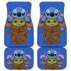 Baby Yoda And Stitch Cute Disney Movies Car Floor Mats H0118