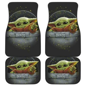 Baby Yoda Art Car Floor Mats The Mandalorian Disney Movies H0118