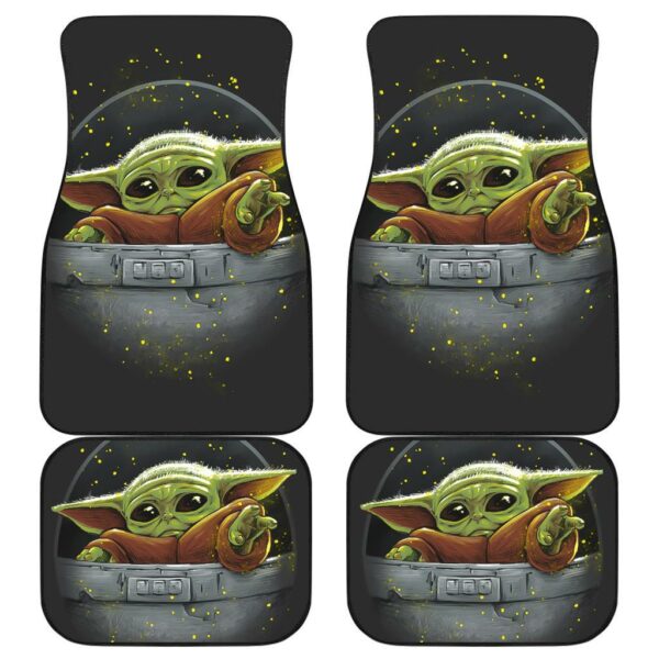 Baby Yoda Art Car Floor Mats The Mandalorian Disney Movies H0118