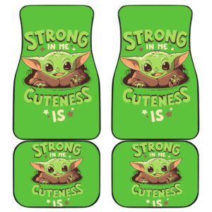 Baby Yoda Cute Car Floor Mats The Mandalorian Movies H0118