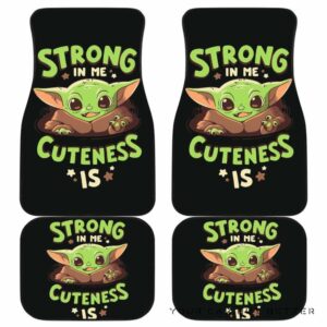 Baby Yoda Cute The Mandalorian Car Floor Mats Movies 155026