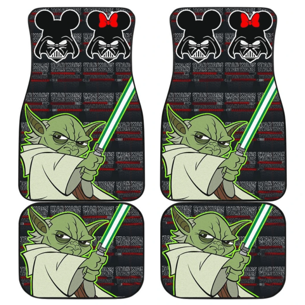 Baby Yoda Lightsaber Star Wars Car Floor Mats UBC042701