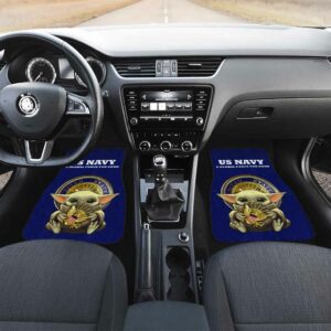 Baby Yoda USN Car Floor Mats U.S Navy Car Accessories