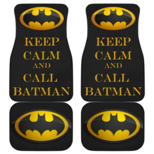 Batman Keep Calm & Call Mr. Bat Car Floor Mats 191103