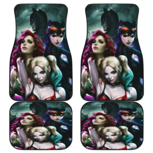 Batman Mera Harley Queen Cat Woman Car Floor Mats 191018