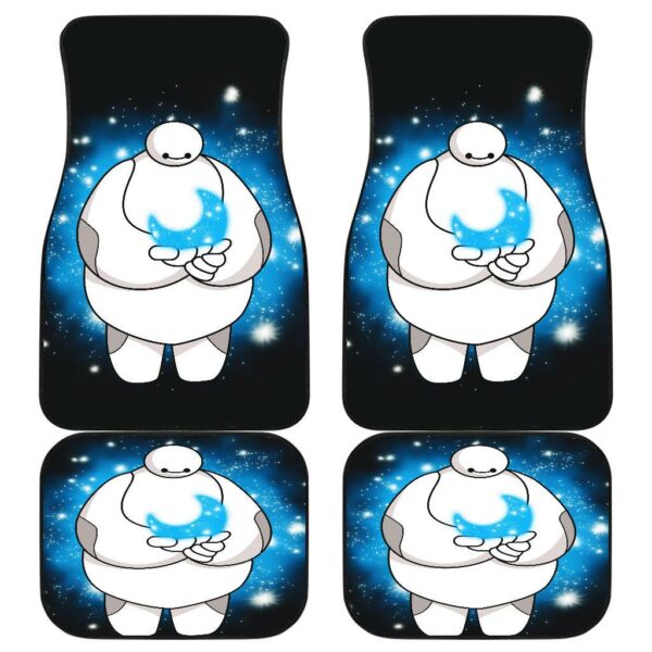 Baymax And Moon Front And Back Car Mats