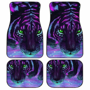 Beautiful Green Eyes Tiger Car Floor Mats Custom Cool Car Accessories Gift Idea