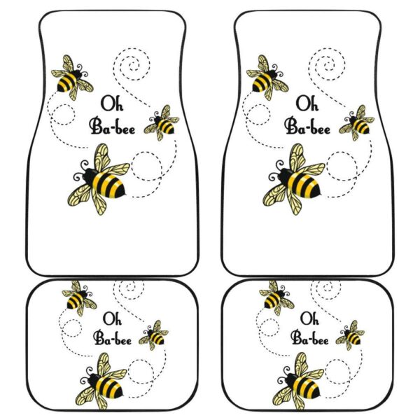 Bee Front And Back Car Mats 1