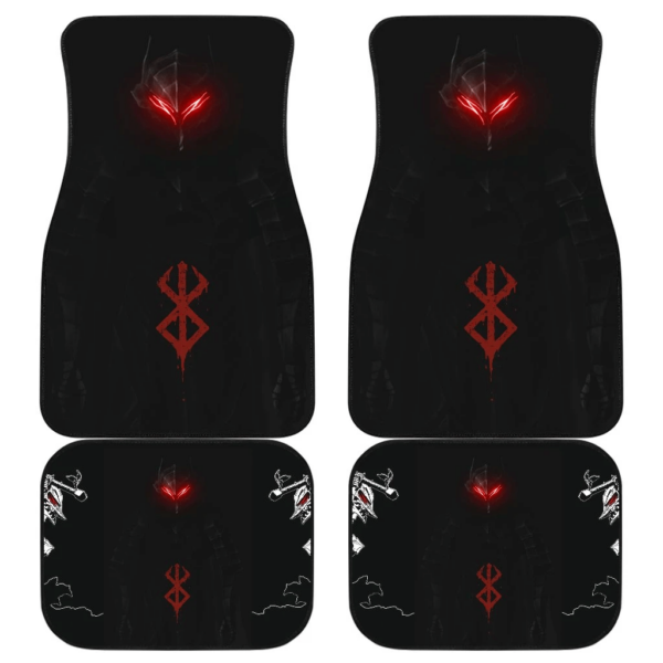 Berserk Anime Guts Demon Armor Sitting Pose In Manga Car Floor Mats