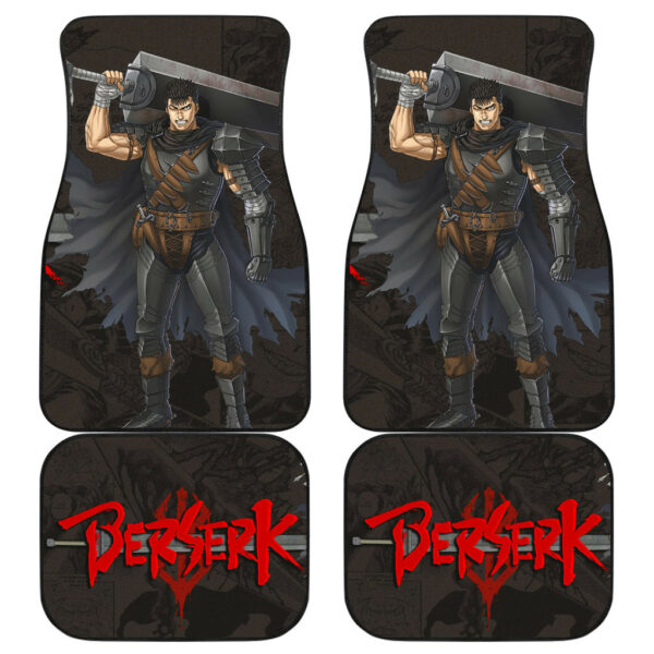 Berserk Anime Guts With Giant Sword Manga Background Car Floor Mats