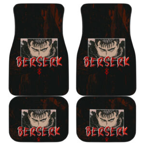 Berserk Anime Guts With Giant Sword Power Red Eye Car Floor Mats