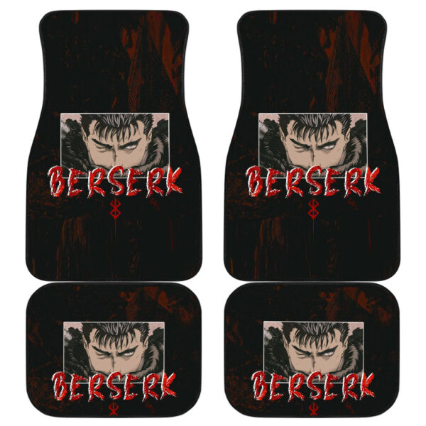 Berserk Anime Guts With Giant Sword Power Red Eye Car Floor Mats