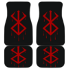 Berserk Red Emblem in black theme Car Floor Mats 191018