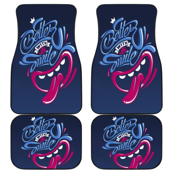 Better With Smile The Best Quotes Car Floor Mats