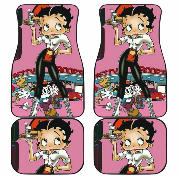 Betty Boop Bartender Cartoon Car Floor Mats 191120