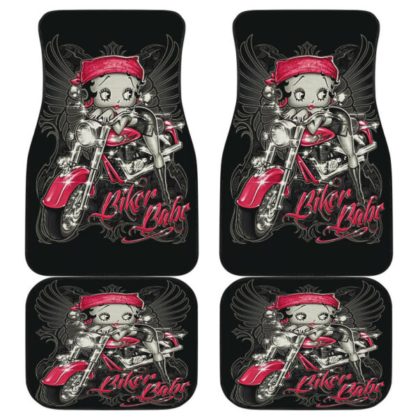 Betty Boop Biker Art Car Floor Mats Cartoon Fan Gift H031720