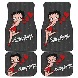 Betty Boop Hearts Cartoon Fan Gift Car Floor Mats H1225