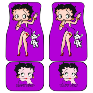 Betty Boop Purple theme Cartoon Car Floor Mats 191120