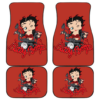 Betty Boop Ride Motorbike Car Floor Mats Cartoon H1225