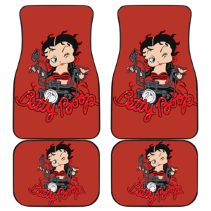 Betty Boop Ride Motorbike Car Floor Mats Cartoon H1225