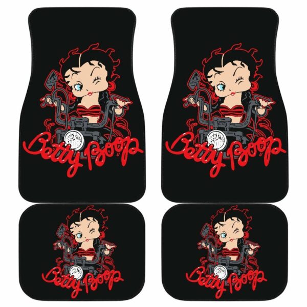 Betty Boop Ride Motorbike Cartoon Car Floor Mats