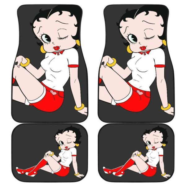 Betty Boop Sexy Black Theme Car Floor Mats