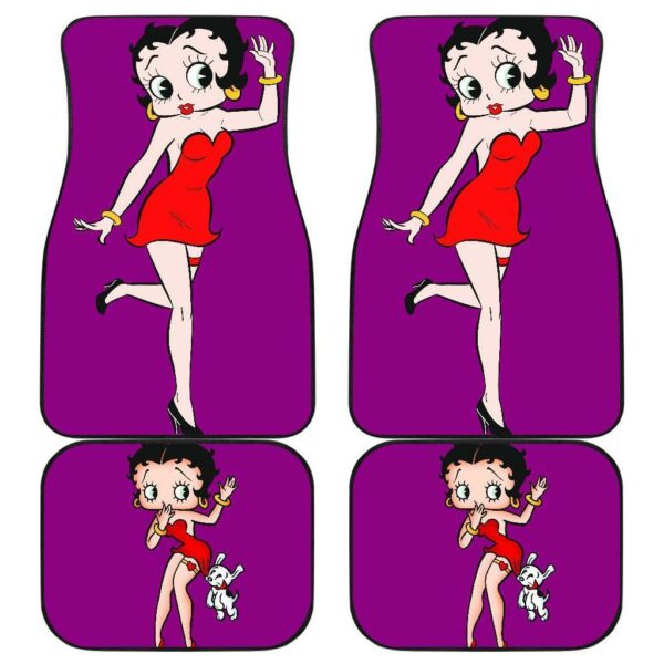 Betty Boop Walking in Purple theme Car Floor Mats 191120