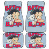 Betty Boop and Dog Art Car Floor Mats Cartoon Fan Gift H031720