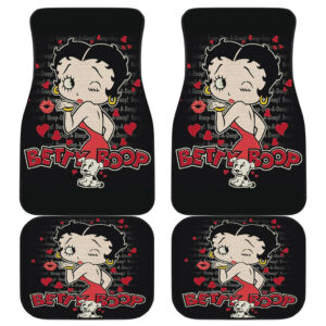 Betty Boop and Dog Cute Art Car Floor Mats Cartoon H031720