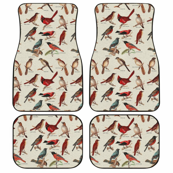 Birds Car Floor Mats Custom Bird Lover Car Accessories