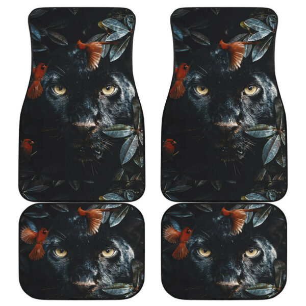 Black Panther Flower Car Floor Mats Movie Fan Gift H200218