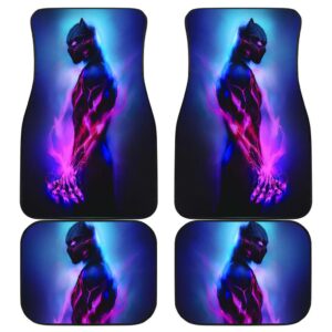 Black Panther Front And Back Car Mats