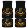 Black Panther Gold Art in black theme Car Floor Mats 191018