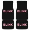 Black Pink Car Mats