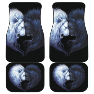 Black & White Lion Art Car Floor Mats Amazing Gift Ideas H0119