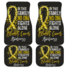 Bladder Cancer No One Fights Alone Car Floor Mats H042620