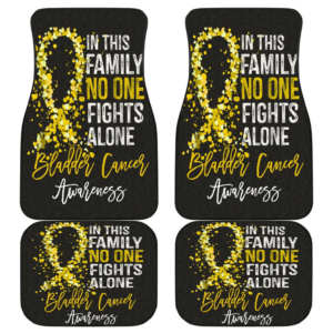 Bladder Cancer No One Fights Alone Car Floor Mats H042620